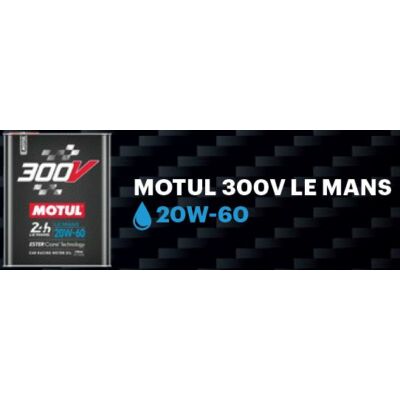 Új Motul 300V Le Mans 20W60 2 liter  - új gyártású (fekete fémdoboz)