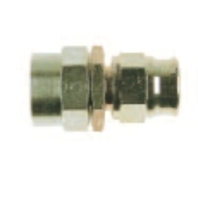 Egyenes  forgócsatlakozós adapter tefloncsőre 1/4 BSP D-04 acél (2003-0)