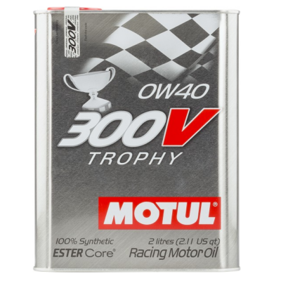 Motul 300V Trophy 0W40 versenyolaj 2 liter