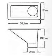 Légbeömlő nyílás átmérő: 70 mm (3399-17)