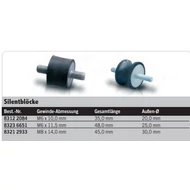 Menetes szárú gumibak M8x14mm Menetes szárú gumibak M8x14mm