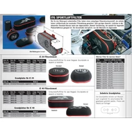 ITG sport levegőszűűrők JC20/JC40/JC50/JC70/JC90