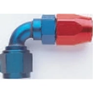 Alu. Teflonos 90° csatlakozó menet: 9/16-18 UNF cső: Dash 6 (E 809106-T)