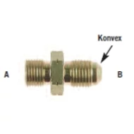 BSP csatlakozó adapter menet A: 1/8 BSP konkáv menet B: M12x1 mm konkáv anyaga: acél BSP csatlakozó adapter menet A: 1/8 BSP konkáv menet B: M12x1 mm konkáv anyaga: acél